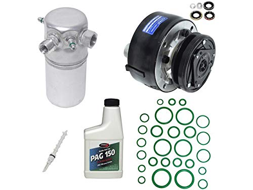 Chevy C10 AC Compressor Kit - Piston Style Replacement for 1985-1986 Models (9 O'Clock Coil, Fixed Orifice, No Rear AC) - Perfect for Classic Truck Restoration & Summer Cooling System Repair