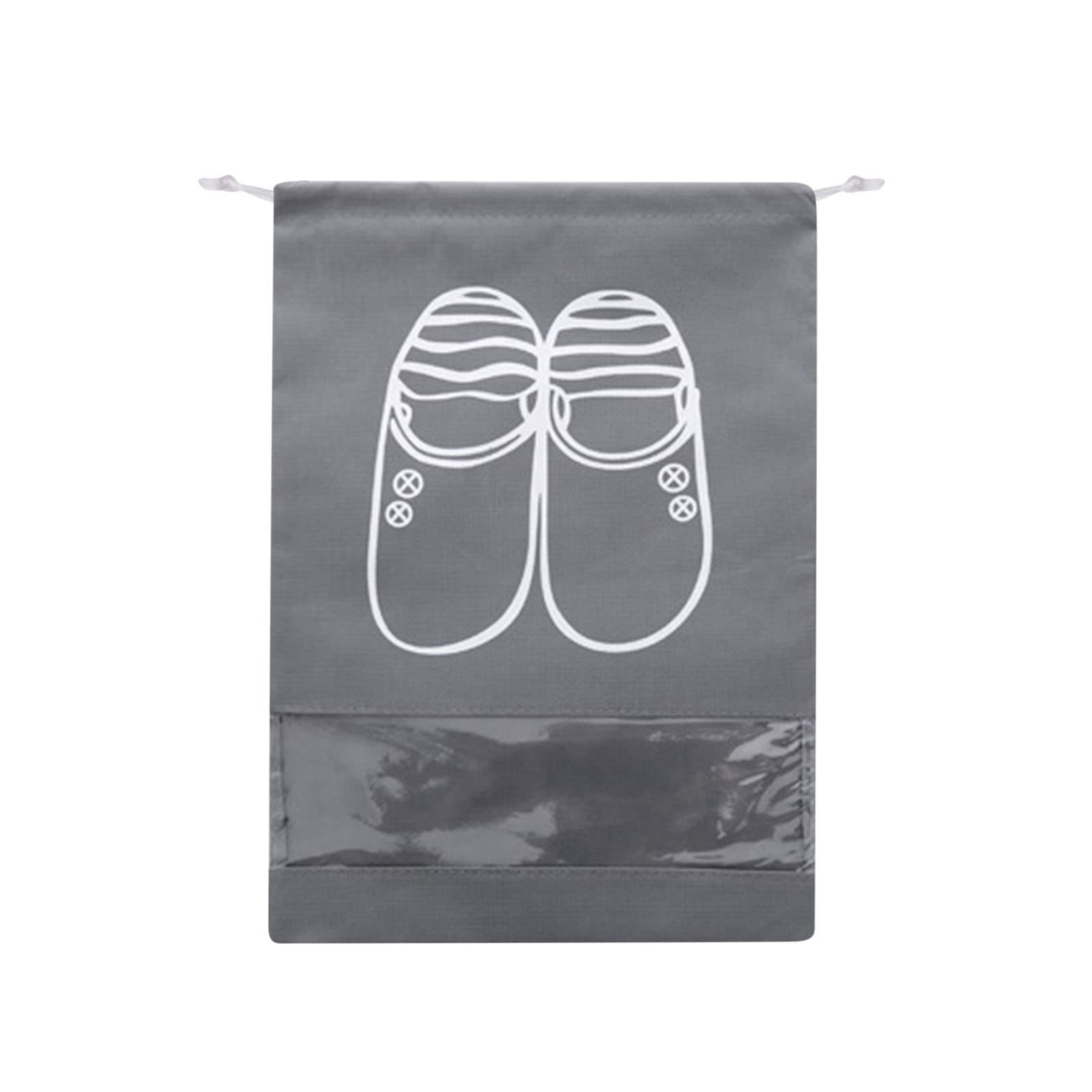 1PC Travel Shoe Bag with Drawstring - Large Waterproof Non-Woven Shoe Storage Organizer for Men & Women - Perfect for Gym, Travel, and Home Organization