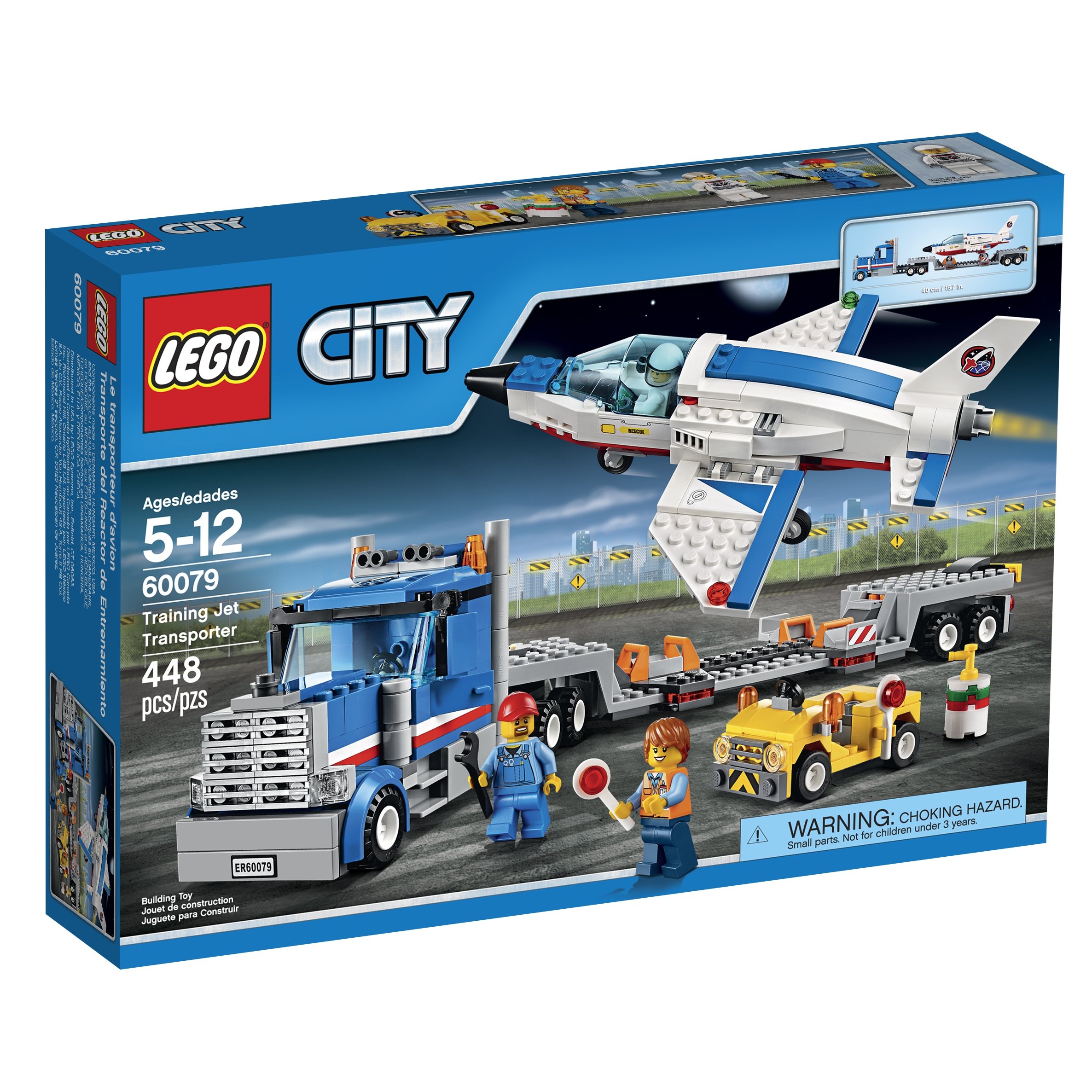 LEGO City Space Port 60079 Training Jet Transporter Building Kit - 400+ Pieces, STEM Toy for Kids Ages 6-12 | Space Exploration Playset for Creative Play & Display