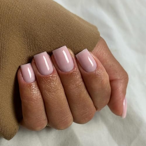 glossy dusty pink