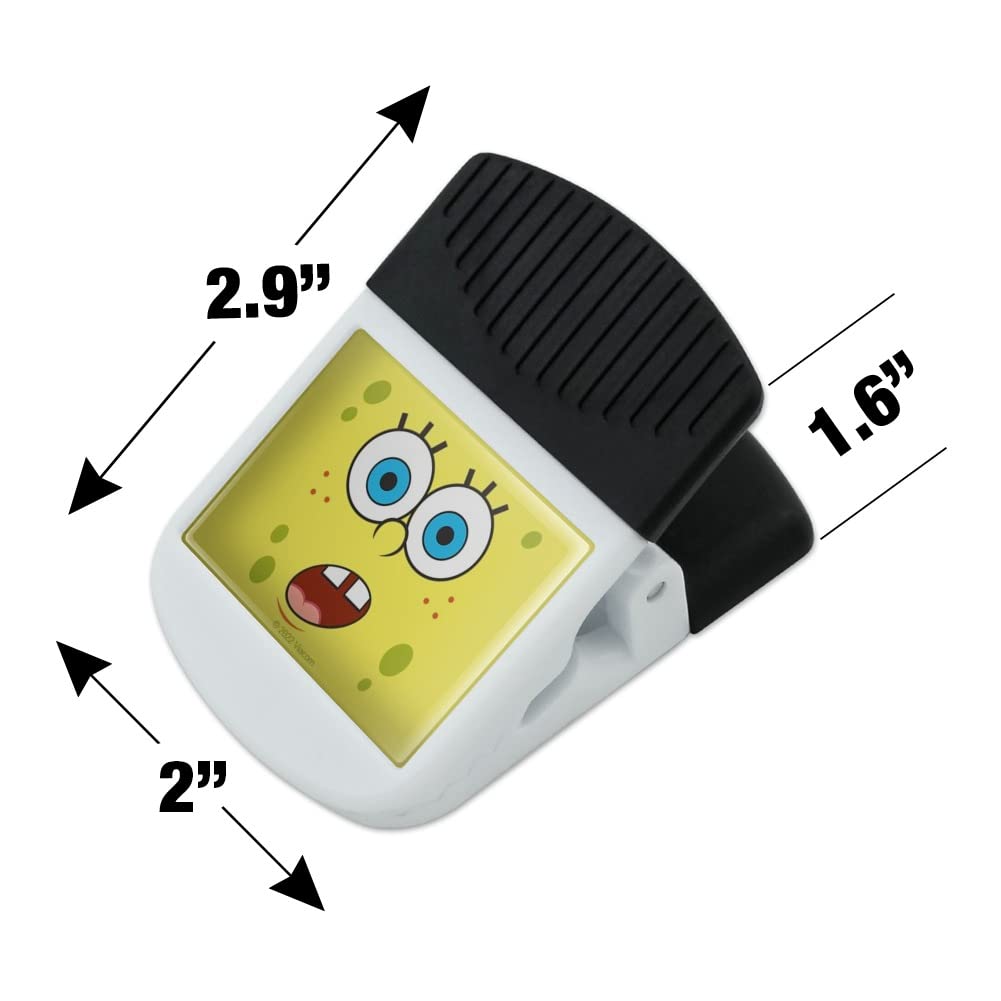 SpongeBob SquarePants Funny Fridge Magnet - Strong Magnetic Hook for Notes, Photos & Snack Bags - Perfect for Kitchen Organization & Kids' Room Decor