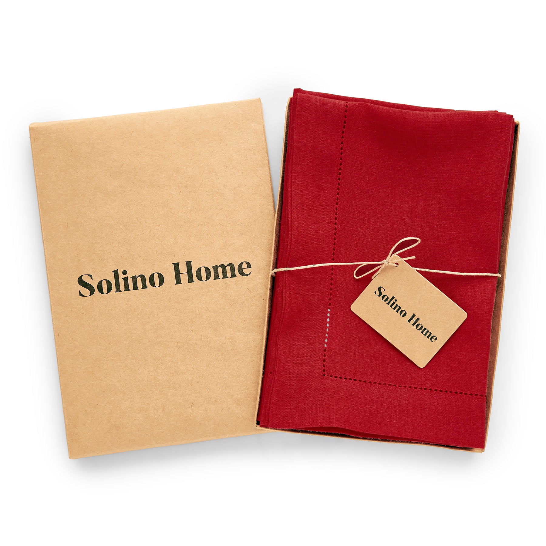 Premium Sonoma Hemstitch Napkins - 12-Pack White Linen Dinner Napkins for Formal Dining, Weddings & Special Occasions