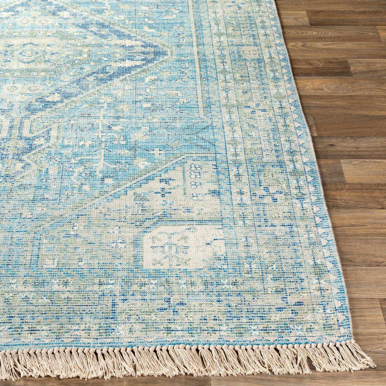 Mark&Day 8x10 Traditional Sky Blue Area Rug - Soft Blue White Carpet for Living Room, Bedroom, Kitchen - Non-Slip Floor Mat for Home Decor & High Traffic Areas (8' x 10')