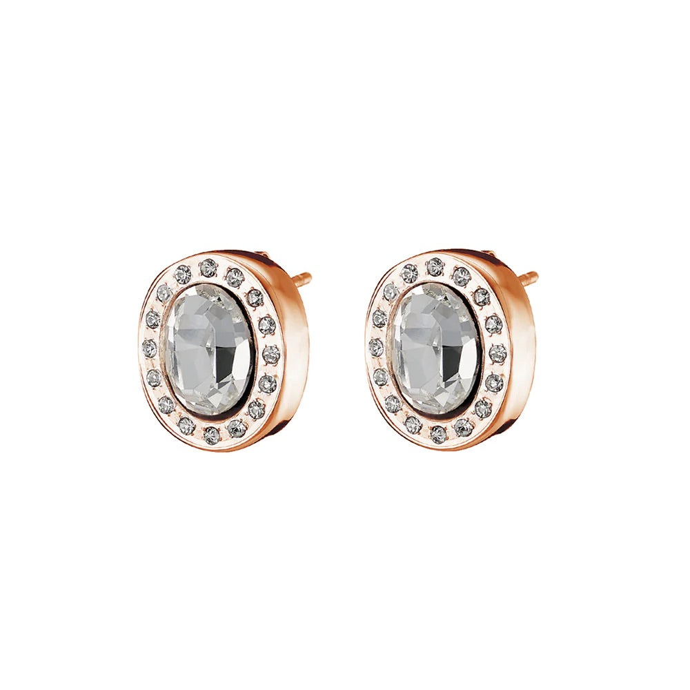 Exquisite Rose Gold Stud Earrings for Women - Elegant & Hypoallergenic Jewelry Gift for Everyday Wear & Special Occasions