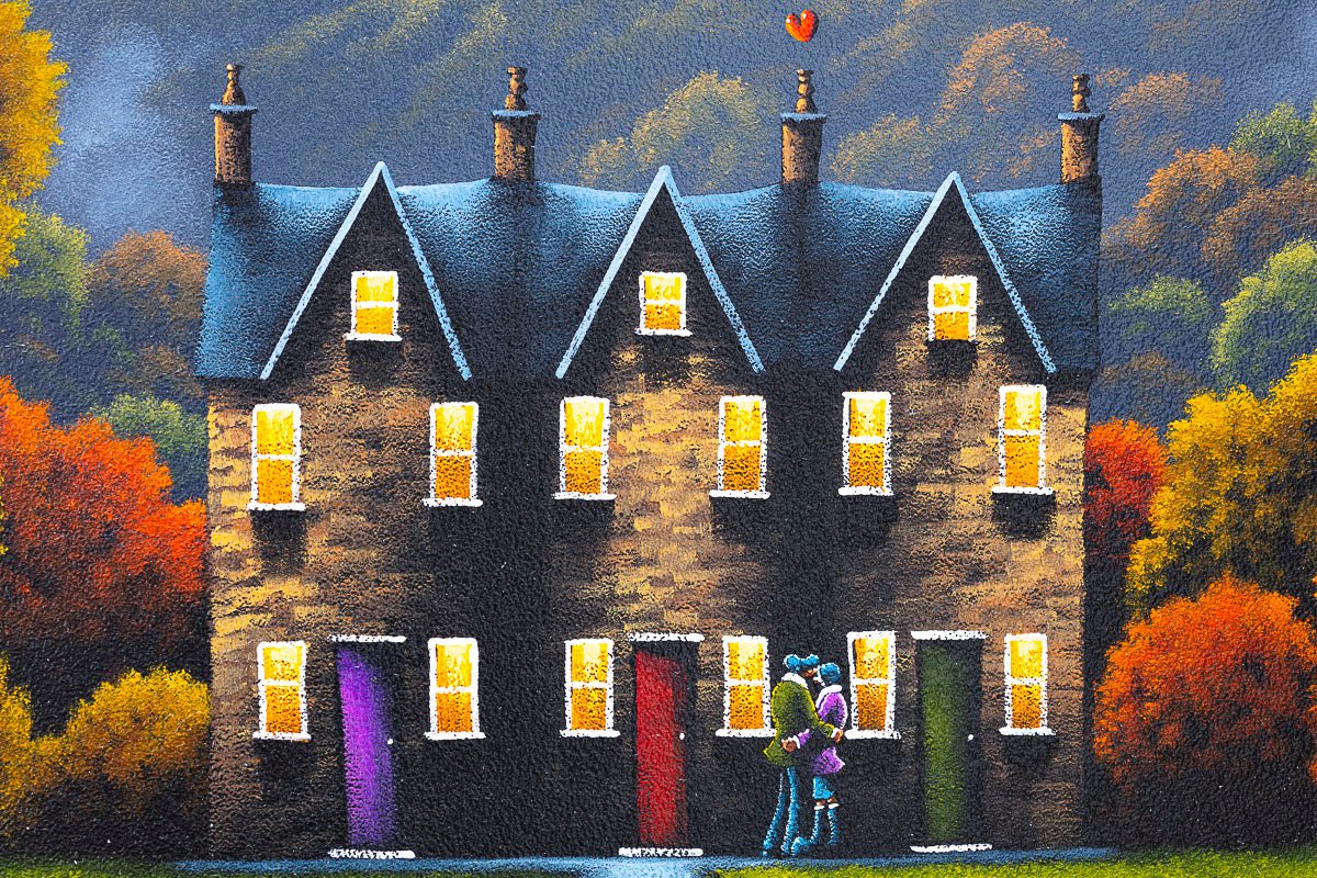 Original 'A Home Bursting With Love' Wall Art - Perfect for Living Room Decor, Housewarming Gifts & Cozy Home Aesthetics