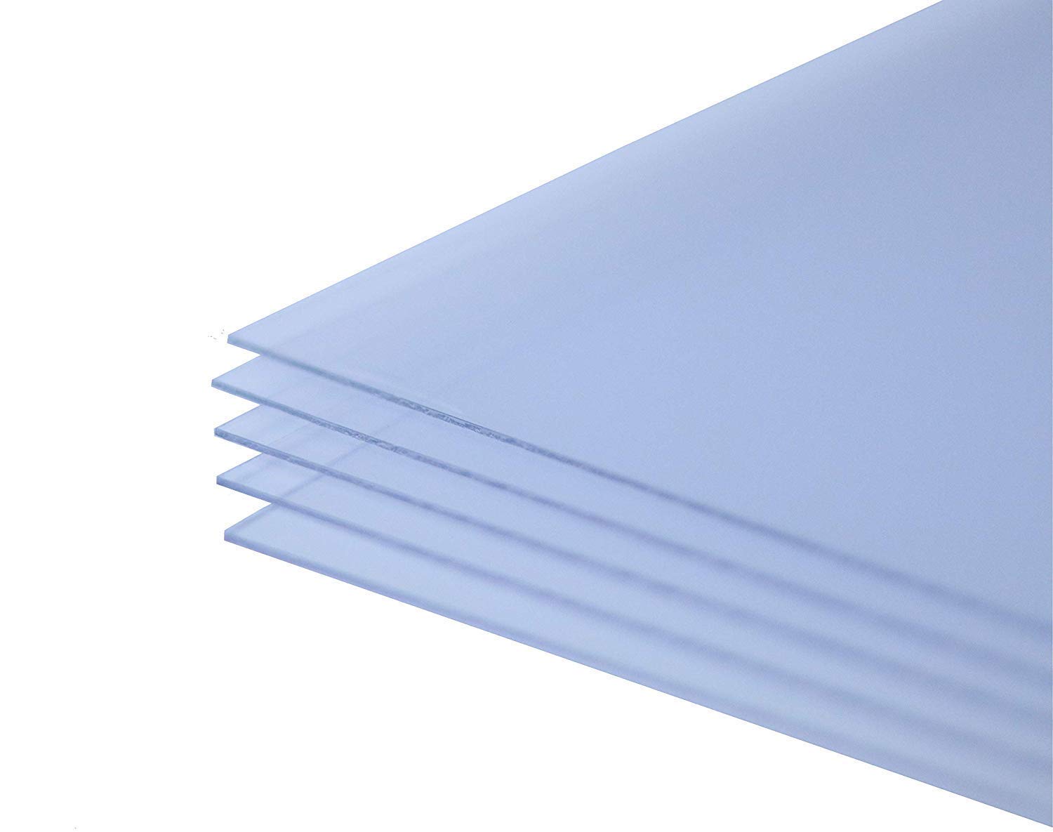 24x24 Inches .040 Clear PETG Plastic Sheets - Set of 4 for Picture Frames, Signage & DIY Projects - Shatterproof Alternative to Glass