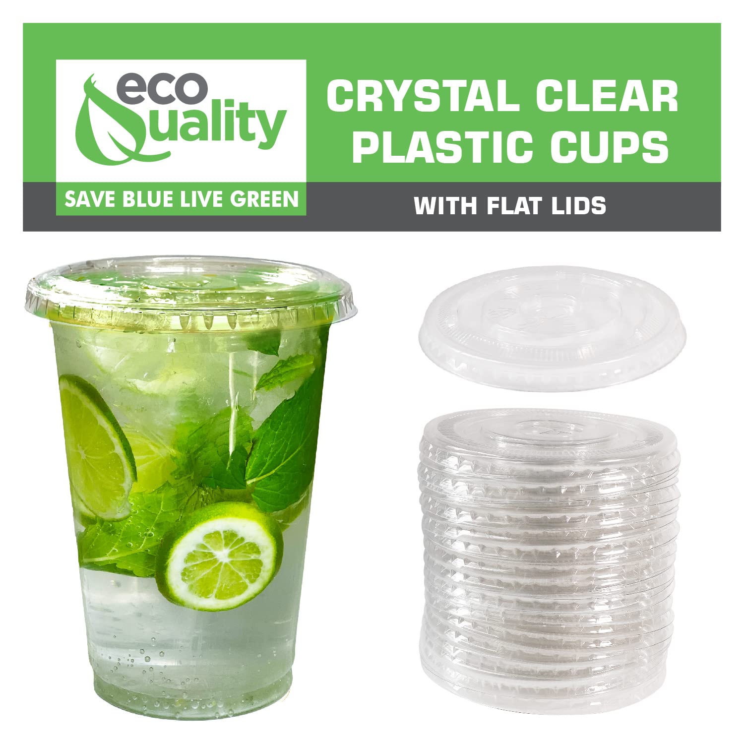 32 oz Clear Plastic Cups with Lids (250 Pack) - Disposable Iced Coffee Cups, Smoothie Cups & Cold Drink Containers - Perfect for Coffee Shops, Juice Bars, Parties, Meal Prep & Pet Food Storage