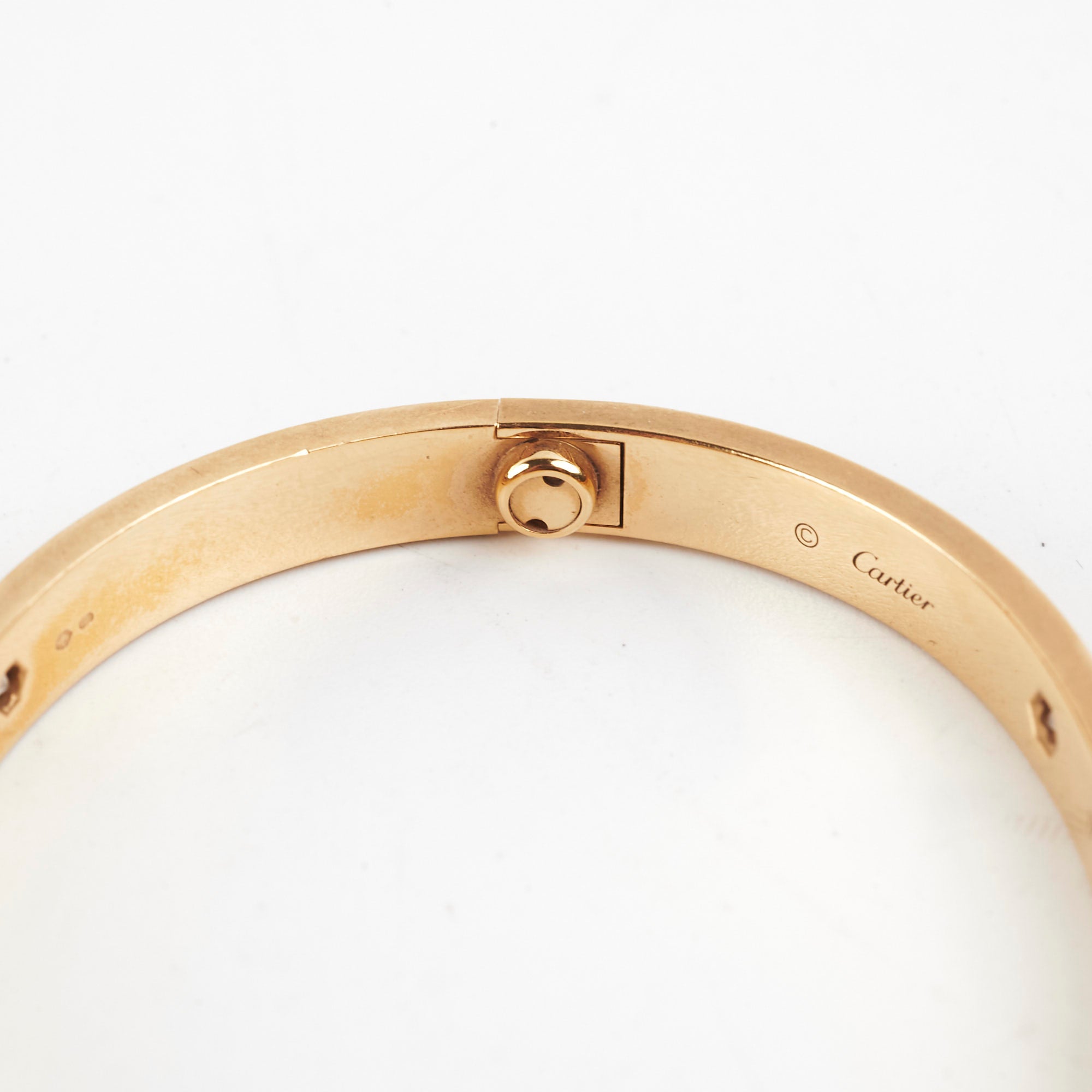 Cartier Love Bracelet with 4 Diamonds - 18K Gold Size 17 for Women | Luxury Jewelry Gift for Anniversary, Valentine's Day & Special Occasions