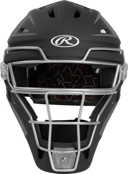 Rawlings Velo Junior Hockey Style Catchers Mask CHV27J - Perfect for Youth Baseball & Softball Games, Practices, and Training Sessions