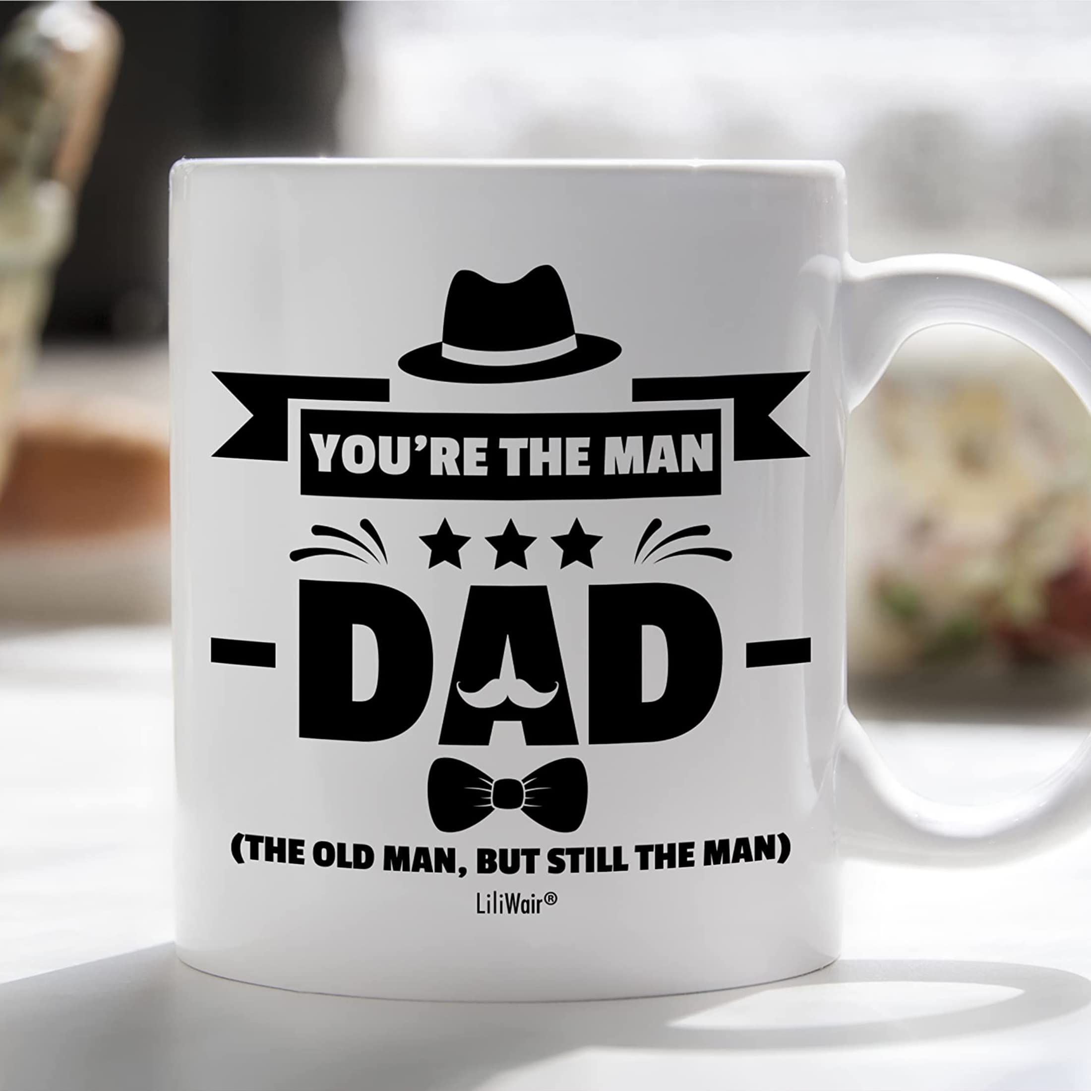 Funny Dad Coffee Mug - Best Christmas Gift for Dad from Daughter, Son or Wife - Unique Birthday Present for Husband, Father, Stepdad & Stepfather - Perfect for Office, Home & Father's Day Celebrations