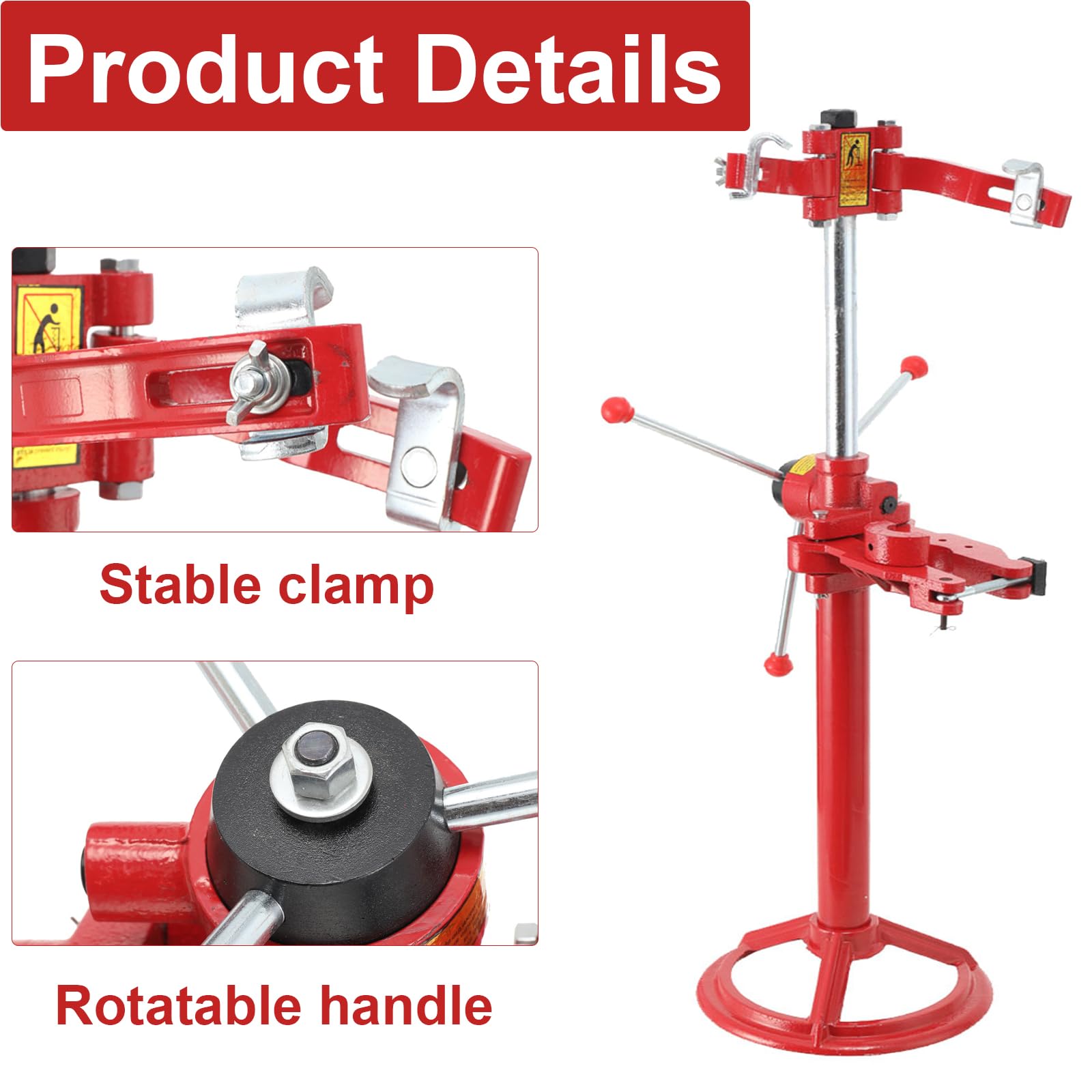 Auto Motorcycle Strut Spring Compressor Tool - Manual Coil Spring Compressor for Shock Absorber Repair & Strut Removal - Perfect for DIY Automotive Suspension Maintenance & Motorcycle Repair