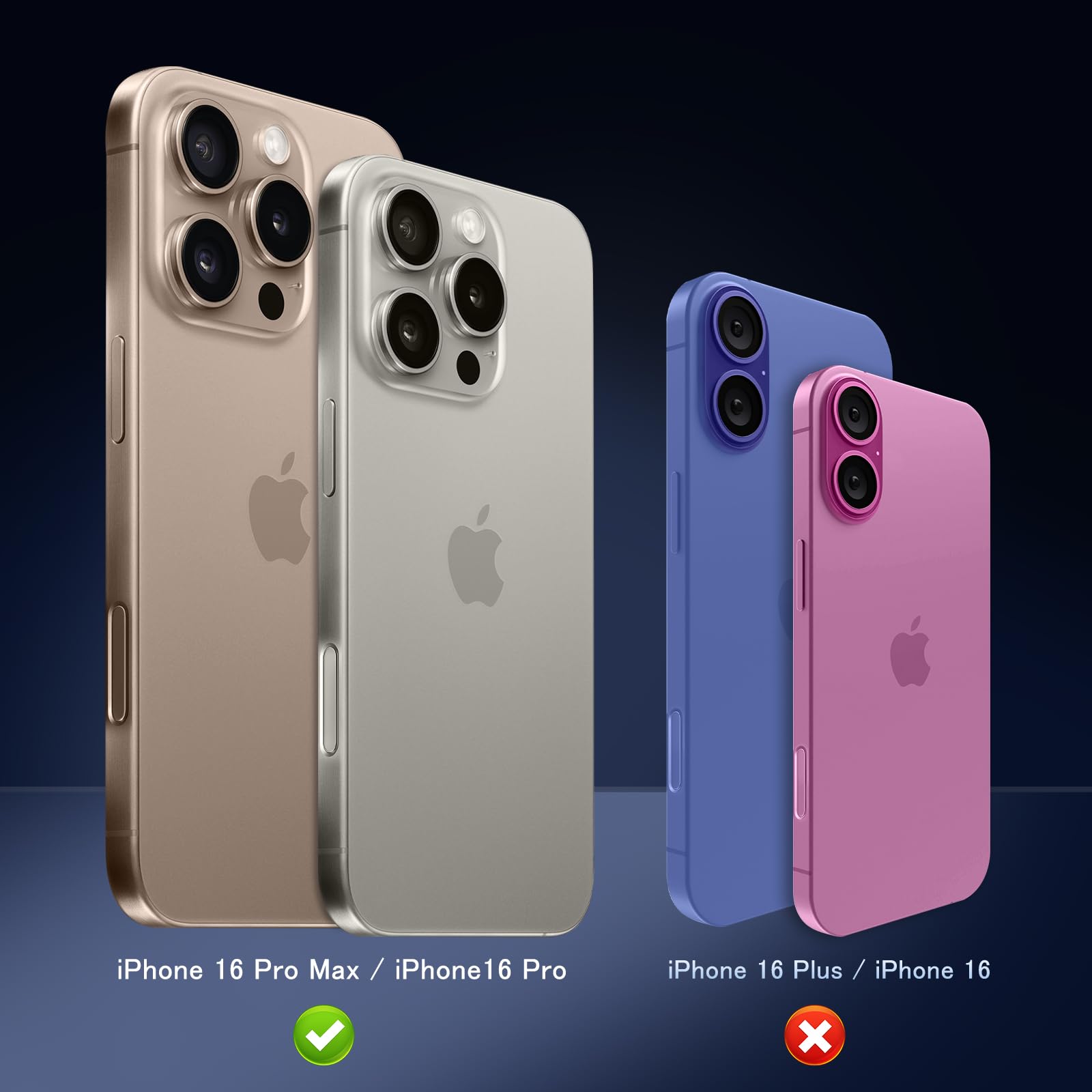 MiRowy iPhone 16 Pro/Pro Max Rear Camera Lens Protector - Tempered Glass with Aluminum Alloy Frame, Titanium Sand Color - Perfect for Outdoor Adventures & Travel Photography