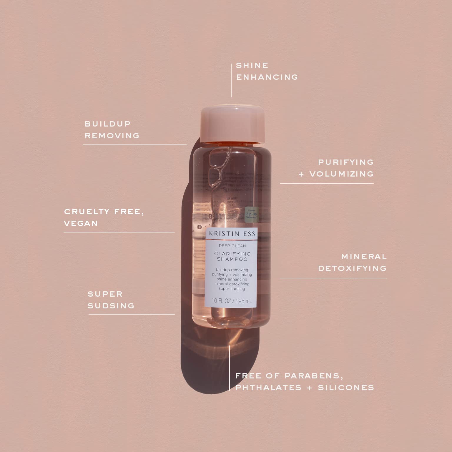 Kristin Ess Deep Clean Clarifying Shampoo & Weightless Shine Leave-In Conditioner Set - Remove Buildup, Volumize Oily Hair, Detangle & Add Shine | Sulfate-Free, Cruelty-Free Hair Care for Daily Use & Post-Workout Refresh
