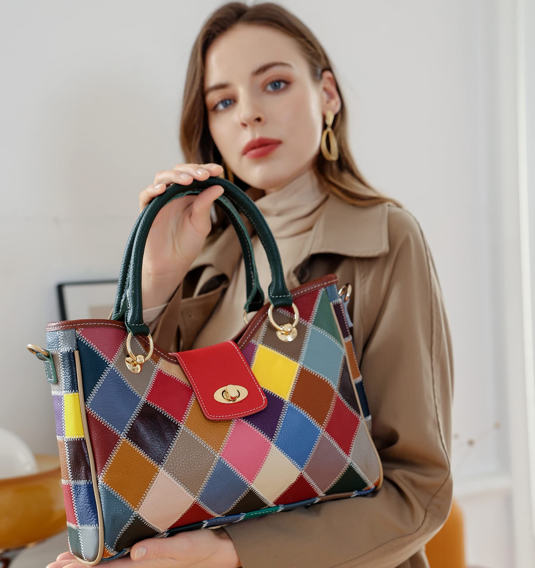 Authentic Genuine Leather Handbags for Women - Stylish Crossbody Bags, Multi-Color Tote Purses & Designer Hobo Shoulder Bags | Perfect for Work, Travel & Everyday Use