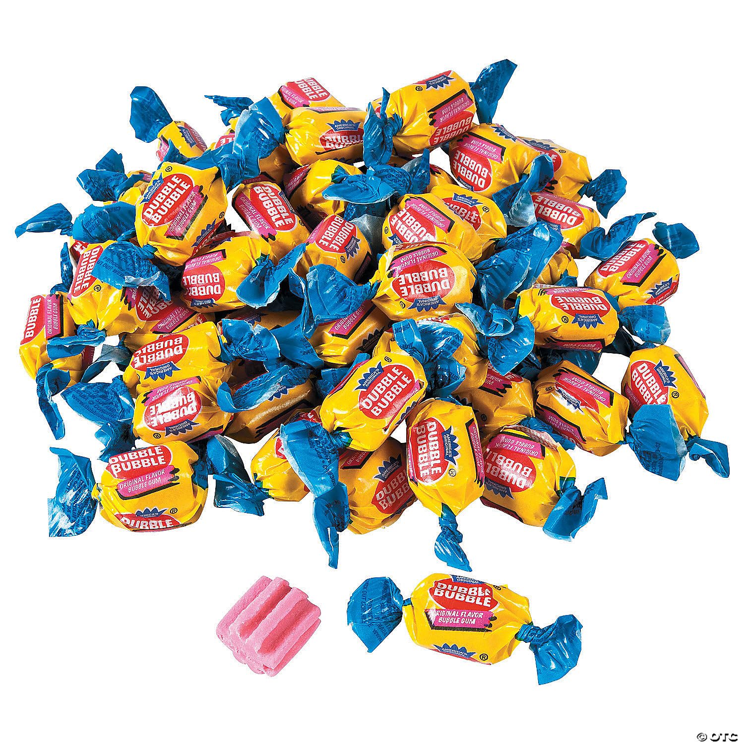 Dubble Bubble Original Flavor Bubble Gum - 1.5 Pound Bulk Bag | Classic Chewing Gum for Parties, Events & Nostalgic Treats