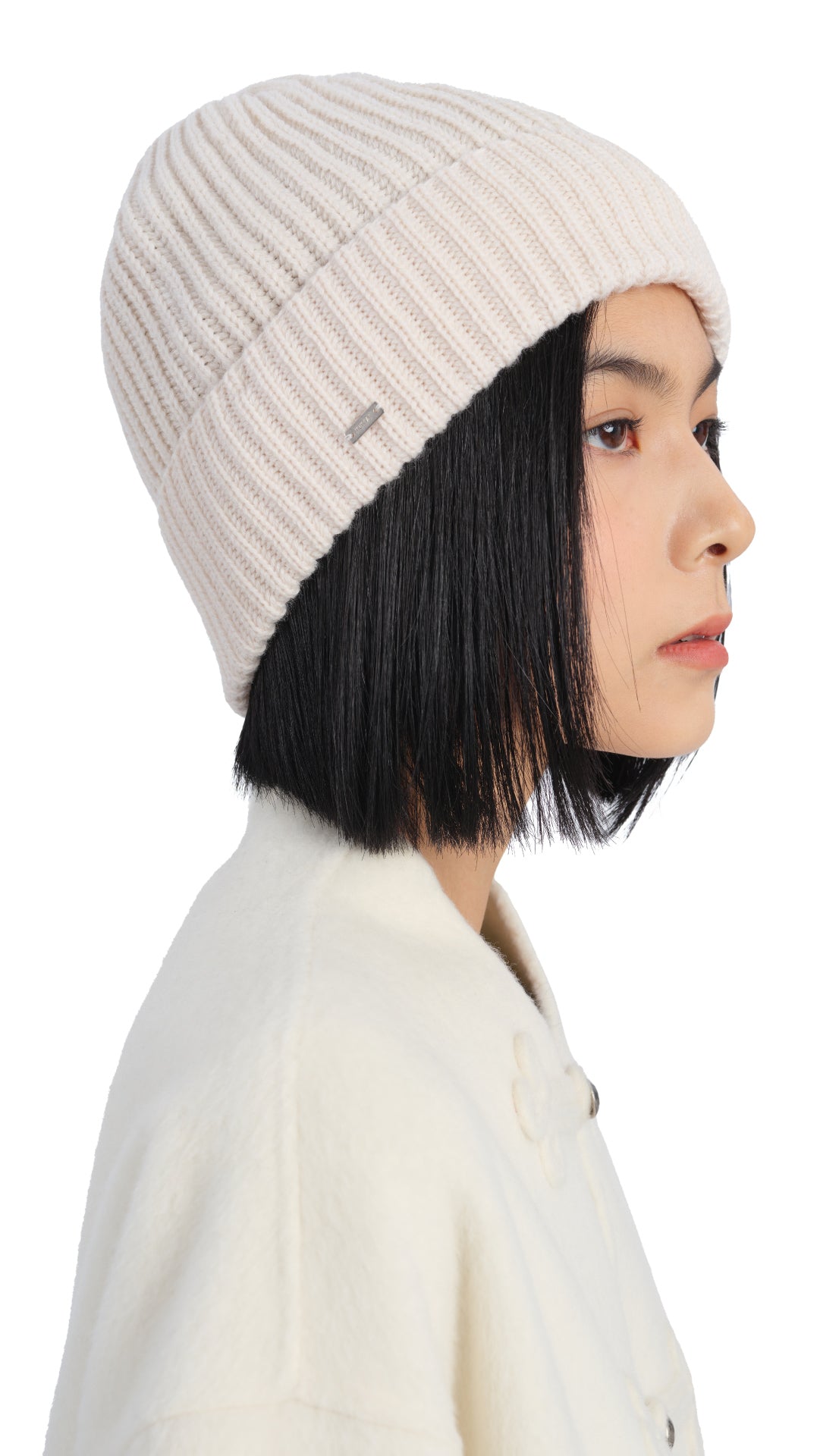 Mountain Beanie with Lace Trims - Warm Winter Knit Hat for Women & Men - Cozy Outdoor Hiking, Skiing, and Snowboarding Accessory