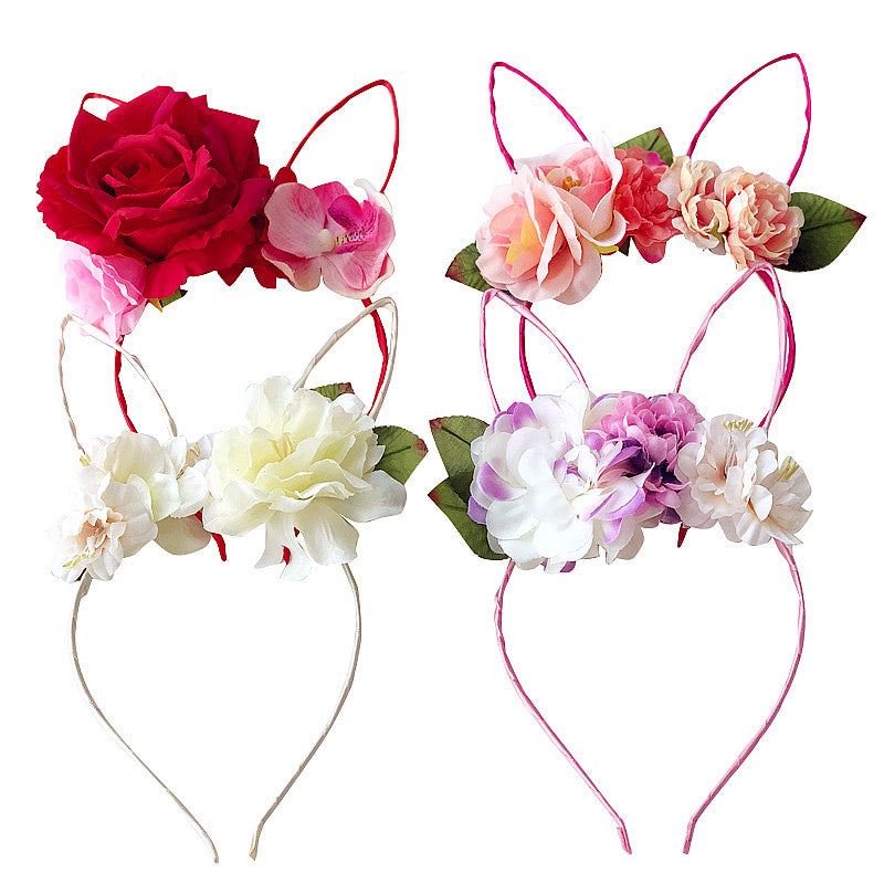 Optimistic Bunny Ears Headbands for Women - Cute Easter Costume Accessories & Spring Party Hair Bands - Perfect for Easter Celebrations, Spring Festivals, and Themed Photoshoots