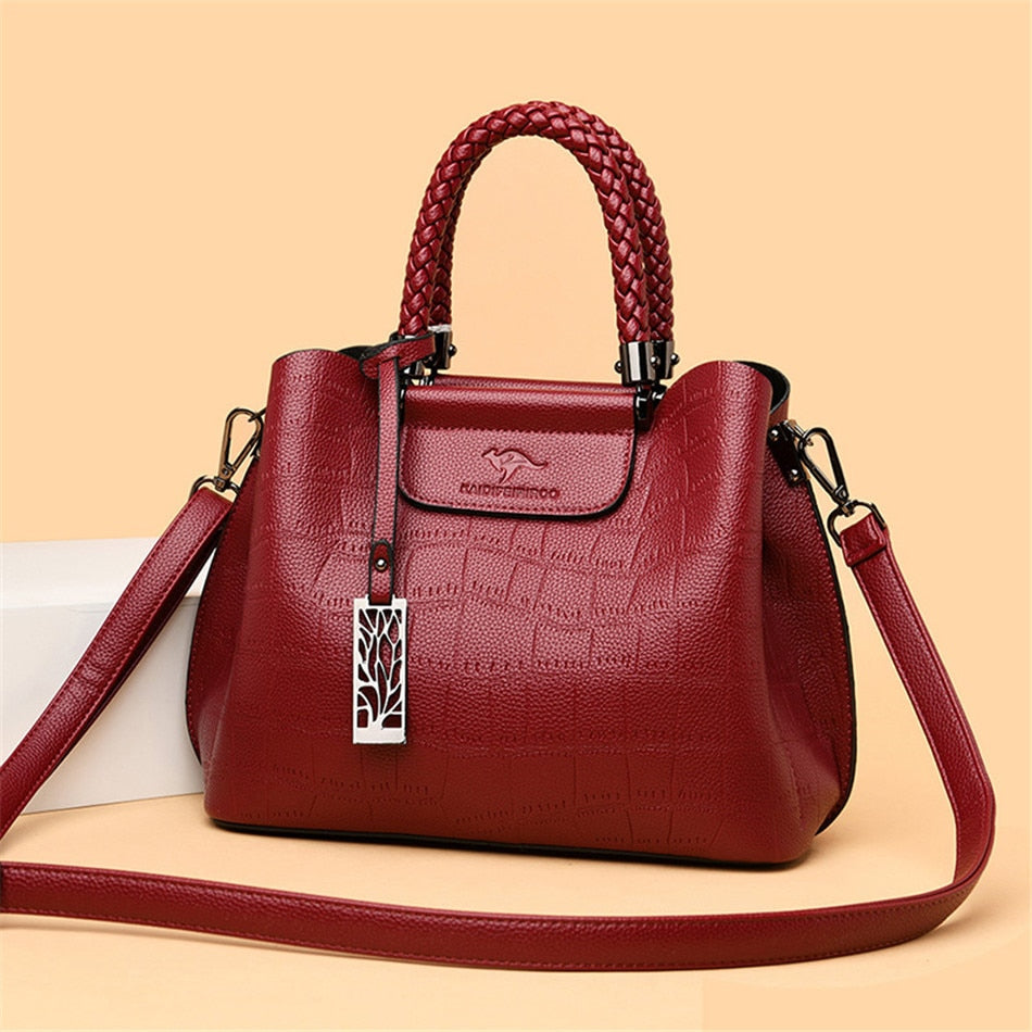 Women's Designer Handwoven Top Handle Bag - Elegant & Durable for Work, Travel & Everyday Use