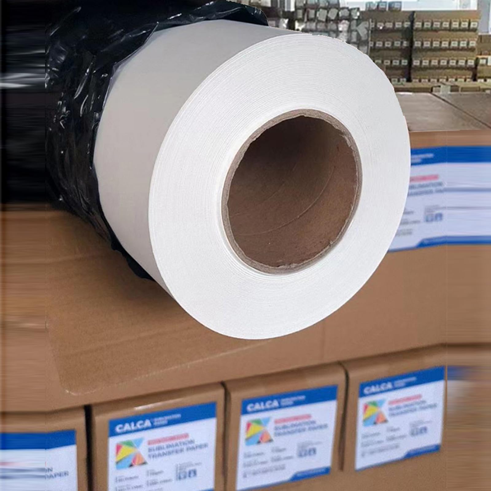 36in x 328ft CALCA Dye Sublimation Paper Roll - Wide Format Heat Transfer Paper for Inkjet Printers | Perfect for T-Shirts, Mugs & Custom Apparel Printing