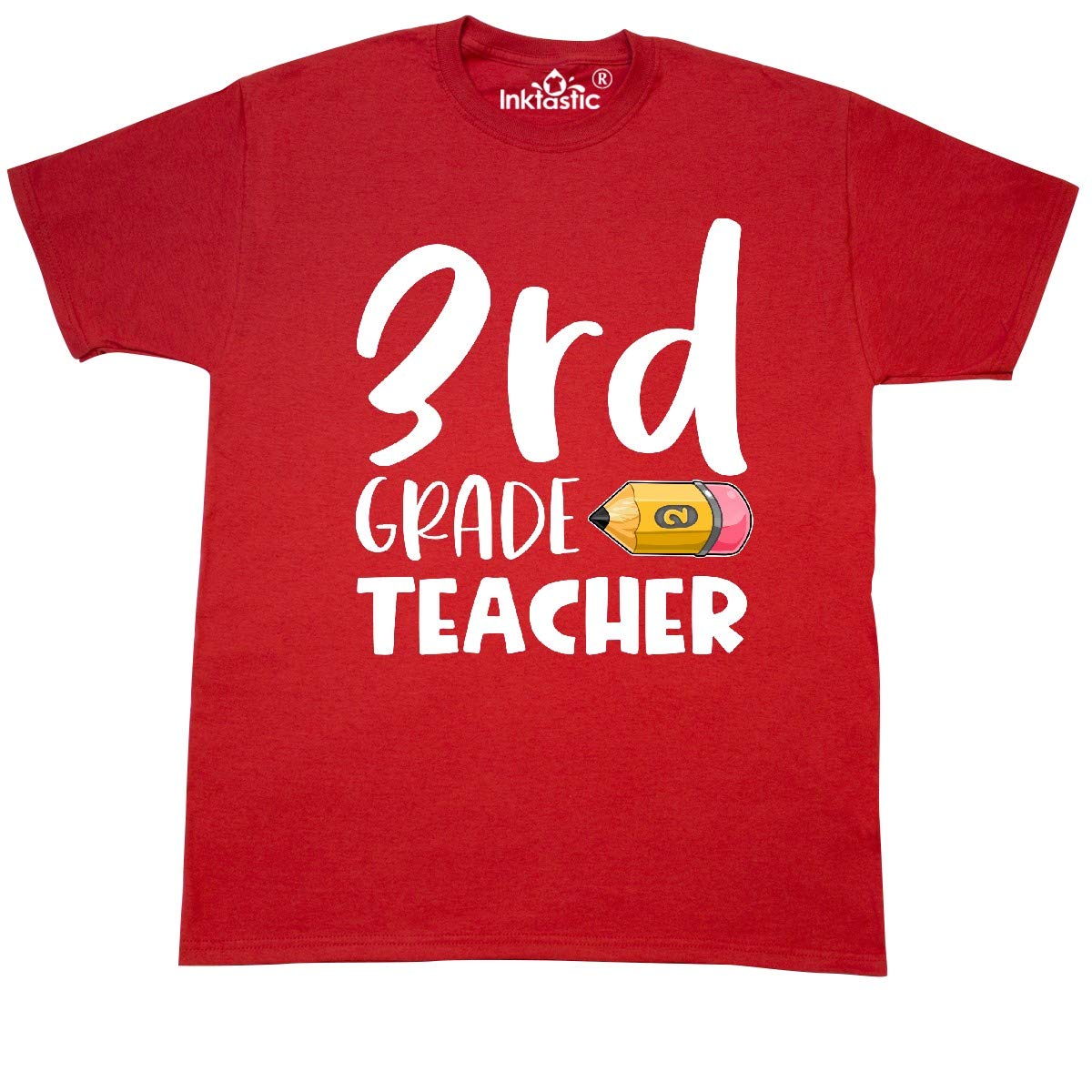 Funny Third Grade Teacher Pencil Graphic T-Shirt - Perfect for Educators, School Staff & Teacher Appreciation Gifts - Classroom, Back to School & Casual Wear