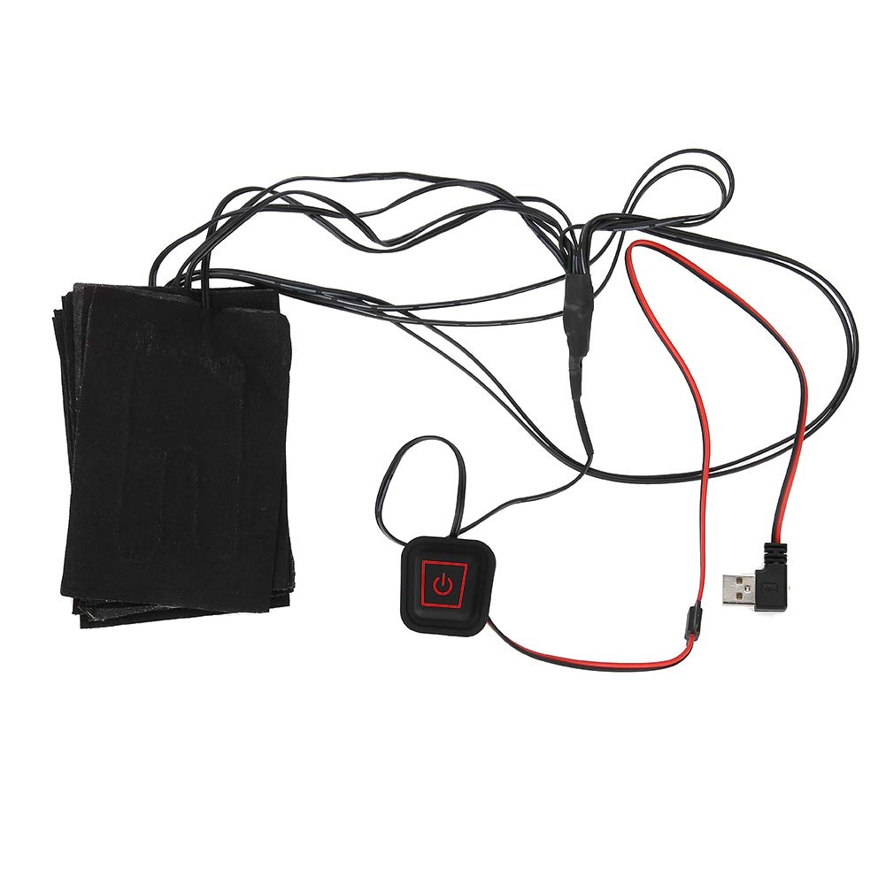Keenso Electric Heating Pad - USB Rechargeable 8-in-1 Portable Body Warmer with Adjustable Temperature for Back, Shoulder & Leg Pain Relief - Perfect for Winter Outdoor Activities, Camping & Home Use