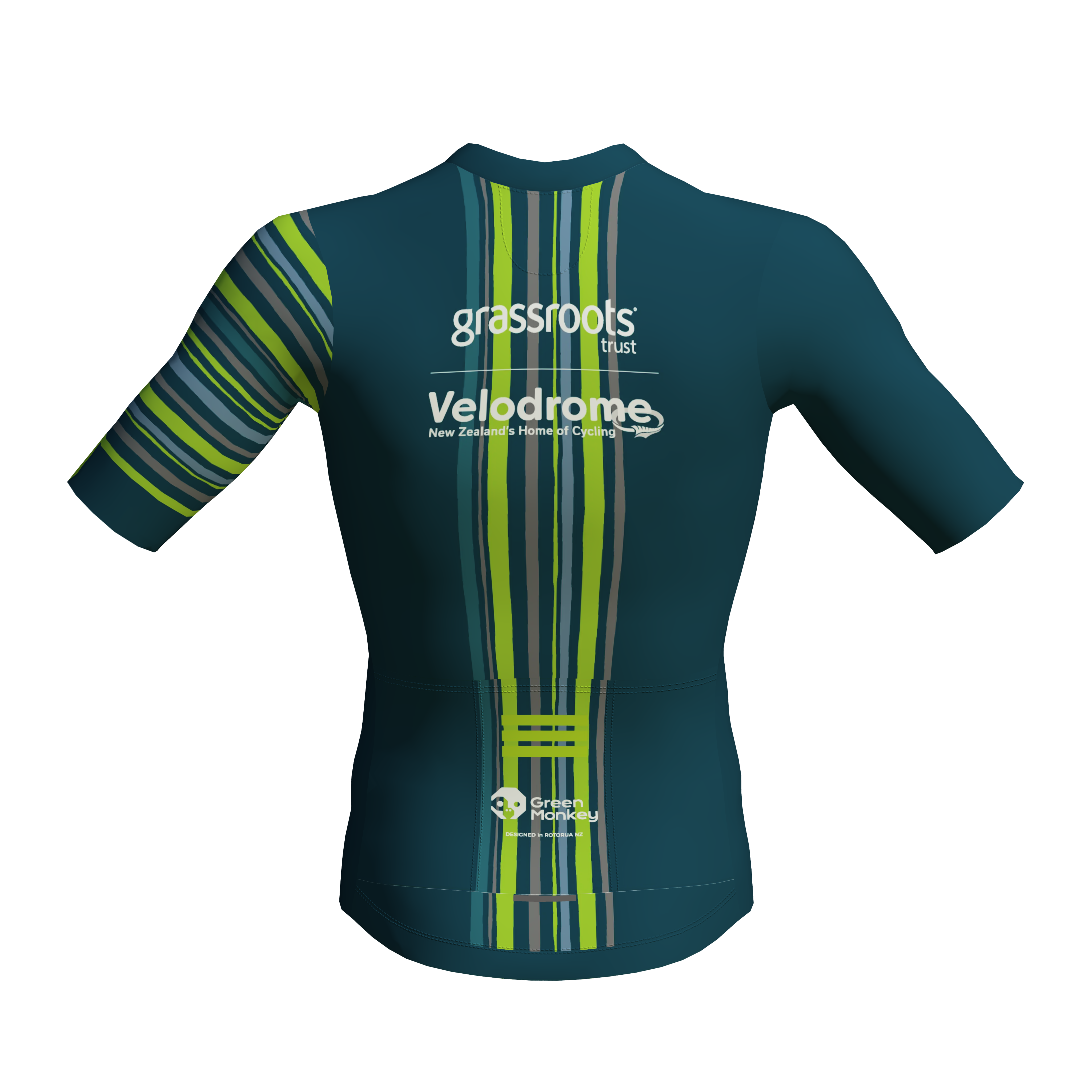 Stripes Grassroots Velodrome Cycling Jersey - Breathable Performance Bike Shirt for Men & Women - Perfect for Road Racing, Training & Outdoor Cycling