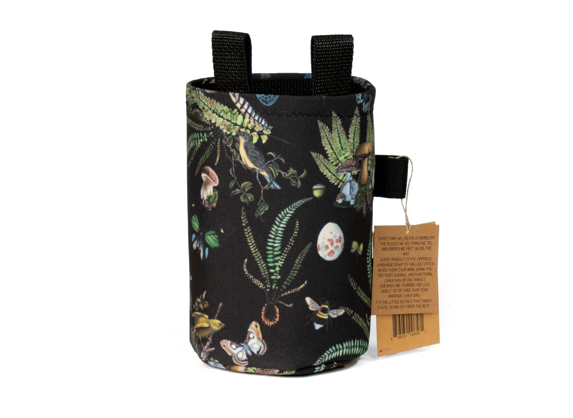 STATIC Chalk Bag for Rock Climbing & Bouldering - Naturalist Design | Perfect for Gym Training, Outdoor Adventures & Chalk Storage