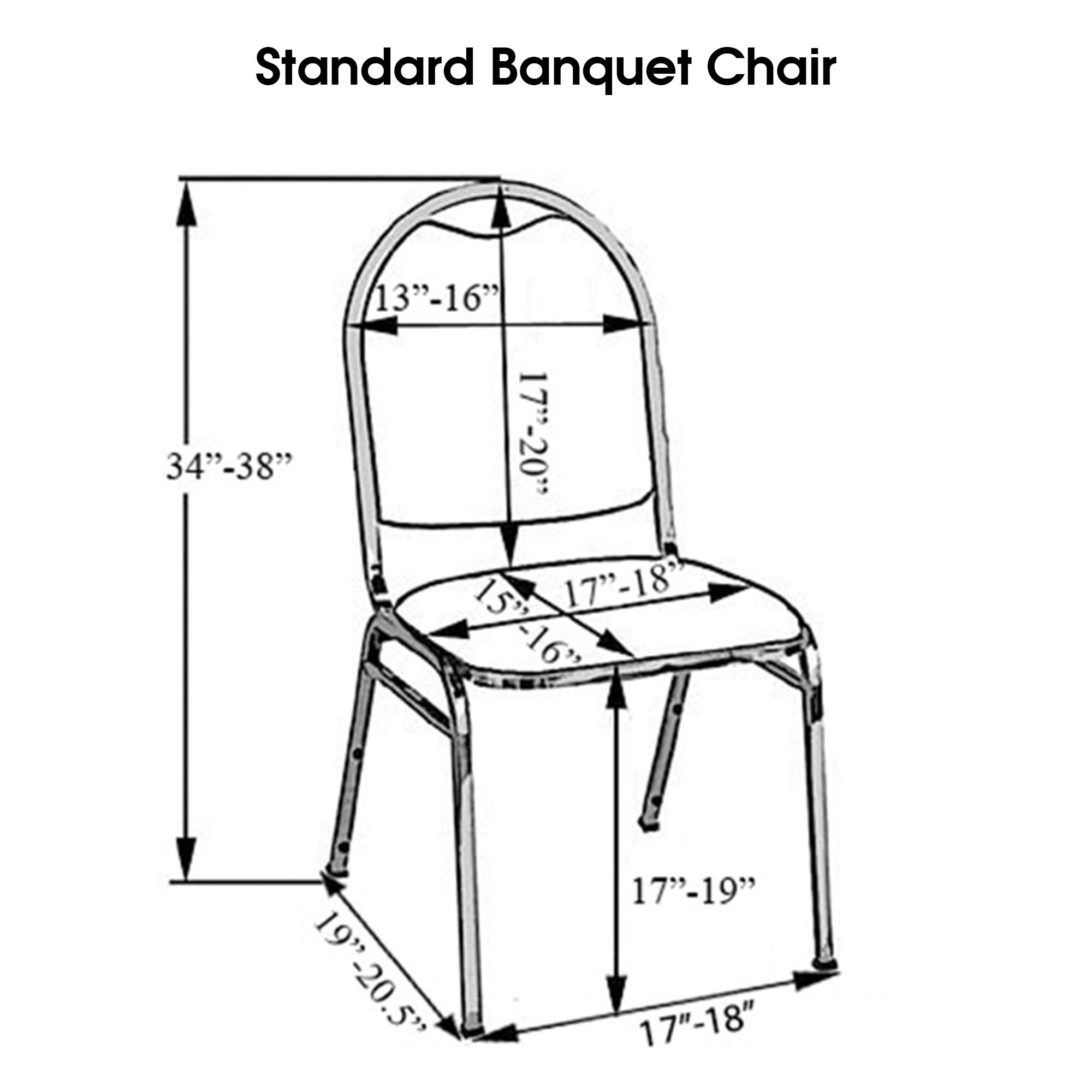 White Polyester Chair Covers for Banquet Chairs - Perfect for Weddings & Events