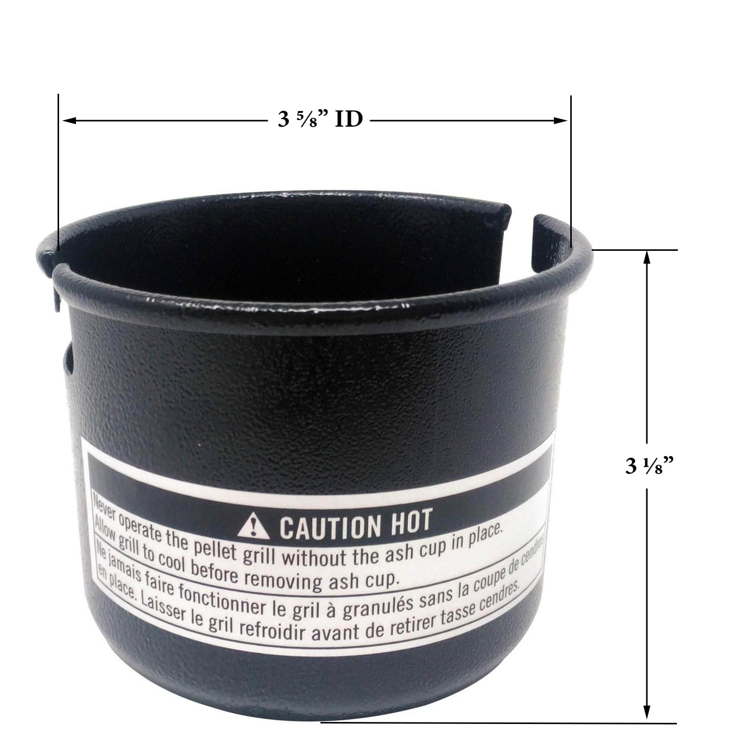 Camp Chef PG24-17 Pellet Grill Burn Pot Ash Cup - Replacement Part for Wood Pellet Grills - Perfect for Outdoor BBQ, Smoking & Grilling