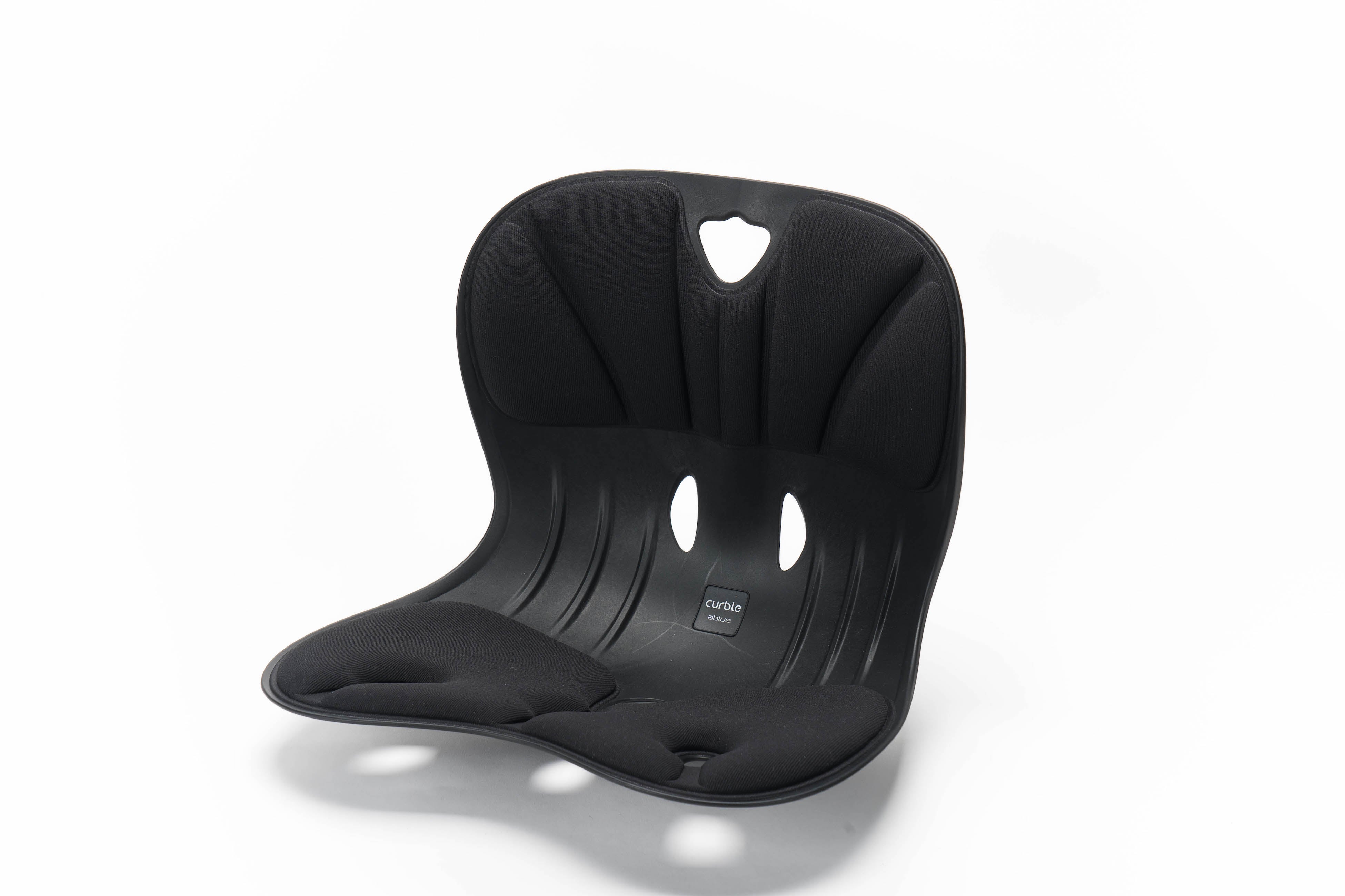 Curble Wider Posture Corrector Back Support - Ergonomic Lumbar Cushion for Office Chair, Car Seat & Home Use - Improves Sitting Posture & Reduces Back Pain