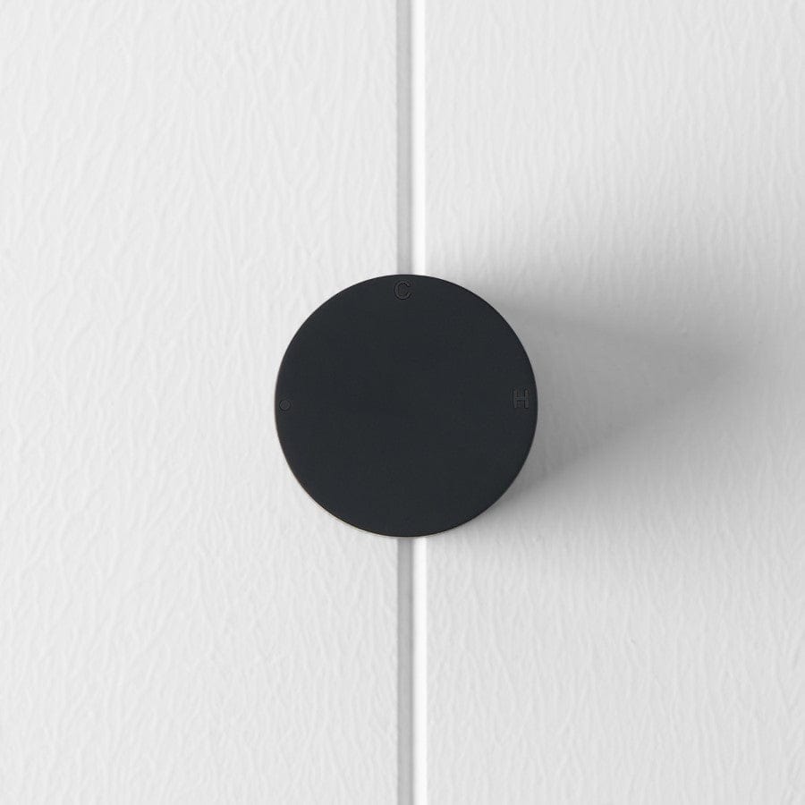 Round Wall Progressive Mixer Faucet in Matte Black - Perfect for Modern Kitchen & Bathroom Sinks