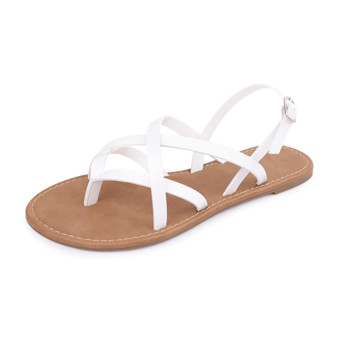 Women's Gladiator Flat Sandals - Strappy Fisherman Sandals with Ankle Strap | Comfortable Summer Casual Shoes for Beach, Vacation & Outdoor Walking