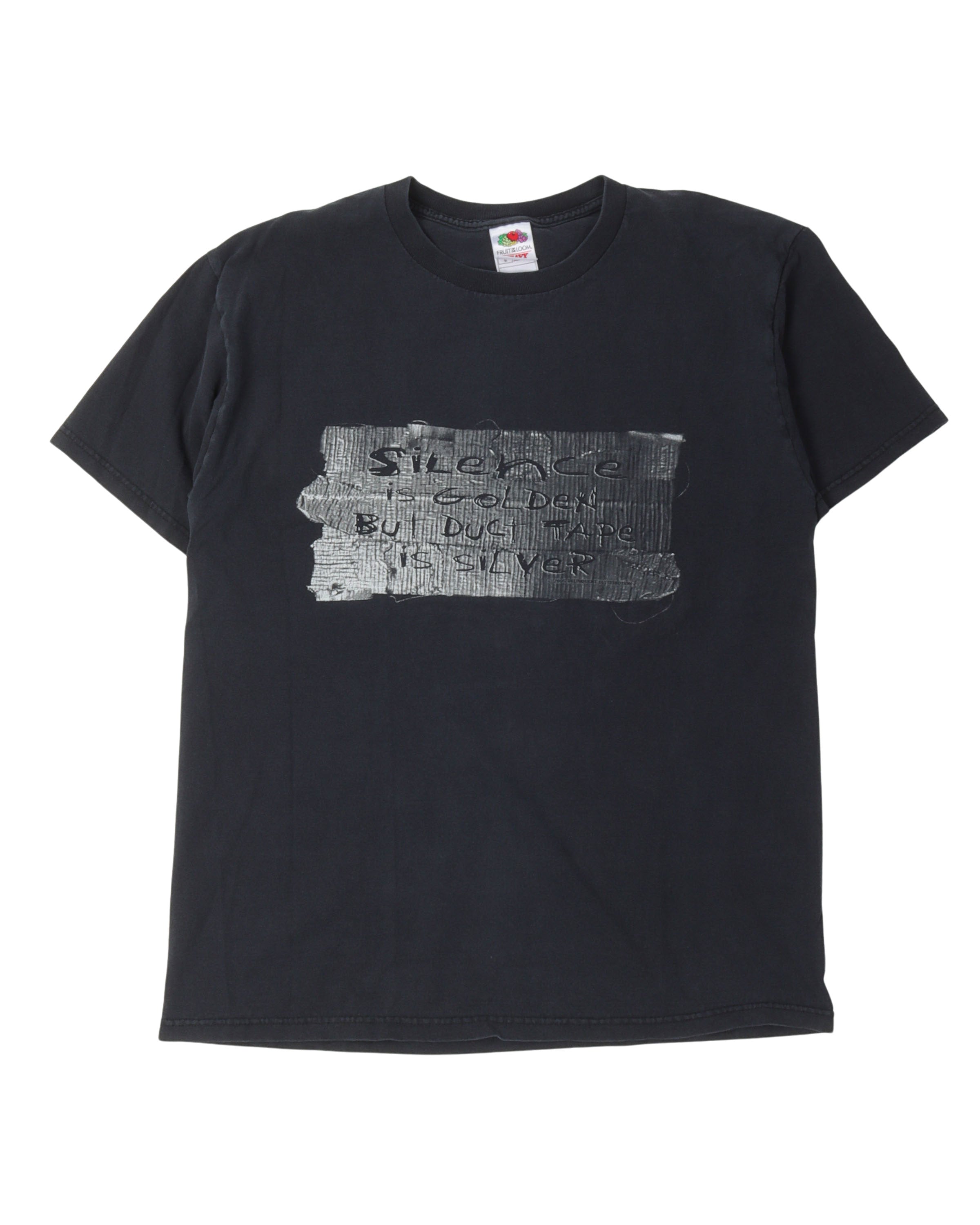 Silence is Golden but Duct Tape is Silver Funny Slogan T-Shirt - Trendy Graphic Tee for Men & Women - Perfect for Casual Wear, Gifts, and Humor Lovers