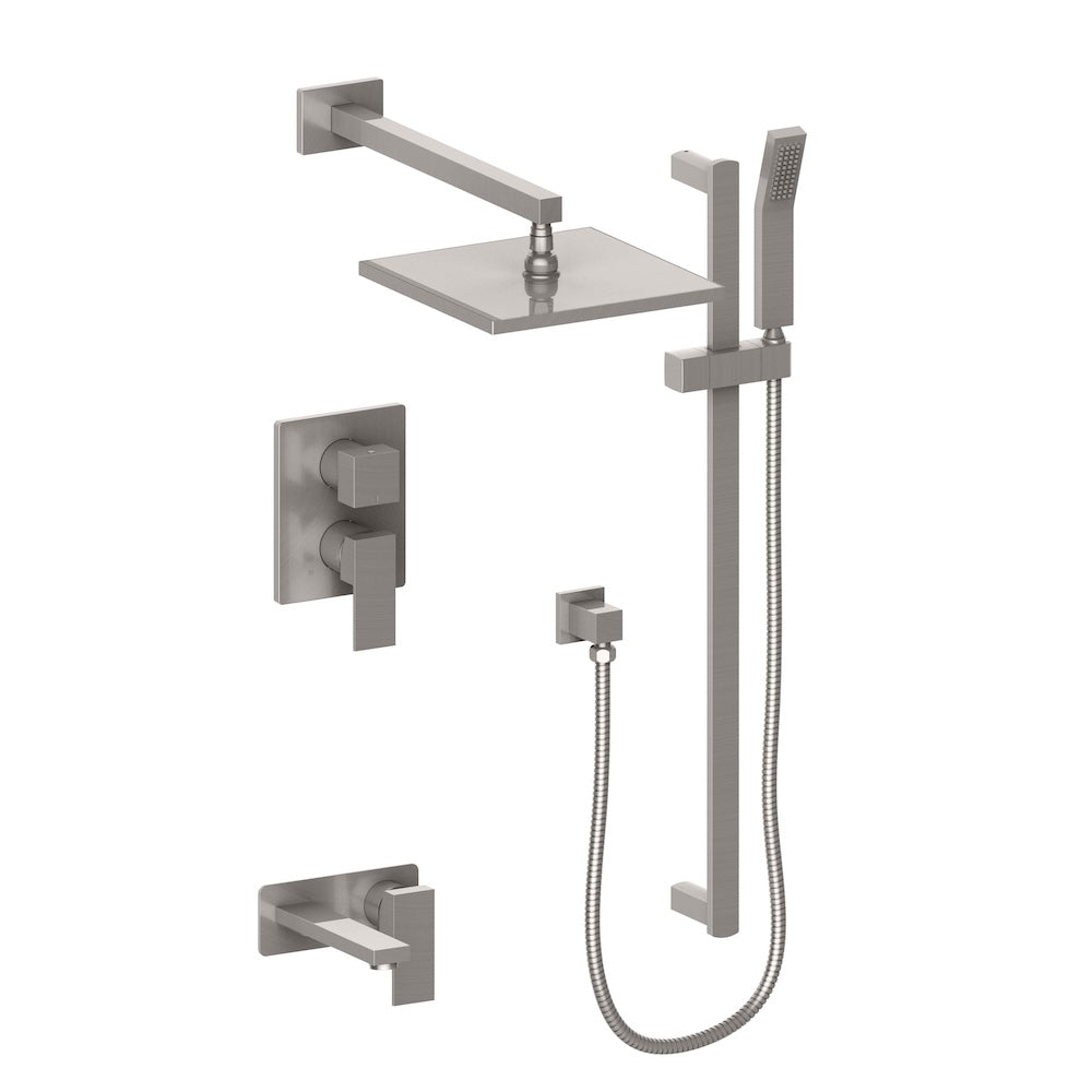 ZLINE Bliss Rainfall Shower System - 16 Inch Oversized Shower Head in Brushed Nickel (BLS SHS16 BN) | Luxury Bathroom Upgrade for Spa-Like Experience