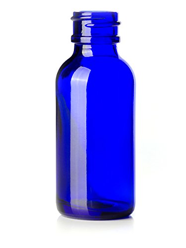 Premium Cobalt Blue Glass Bottles with Dropper Lids (2 oz, 4-Pack) - Essential Oil Bottles, Perfume Containers, Cologne Dispensers - Includes Blank Labels - Perfect for DIY Aromatherapy, Travel & Gift Sets