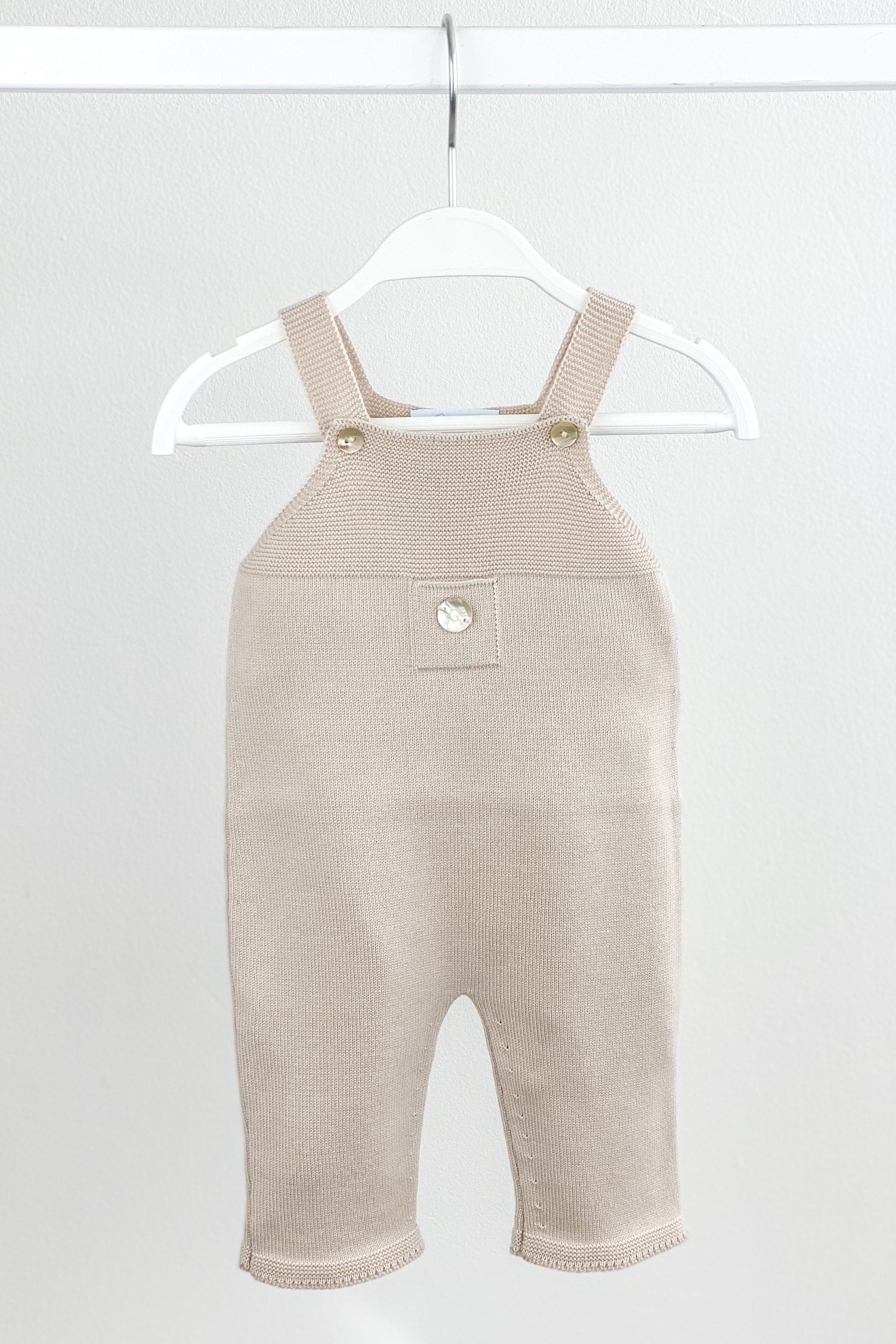 Classic Knitted Dungarees for Women - Stone Wash Denim Overalls - Casual & Comfortable Jumpsuit for Everyday Wear, Work or Outdoor Activities