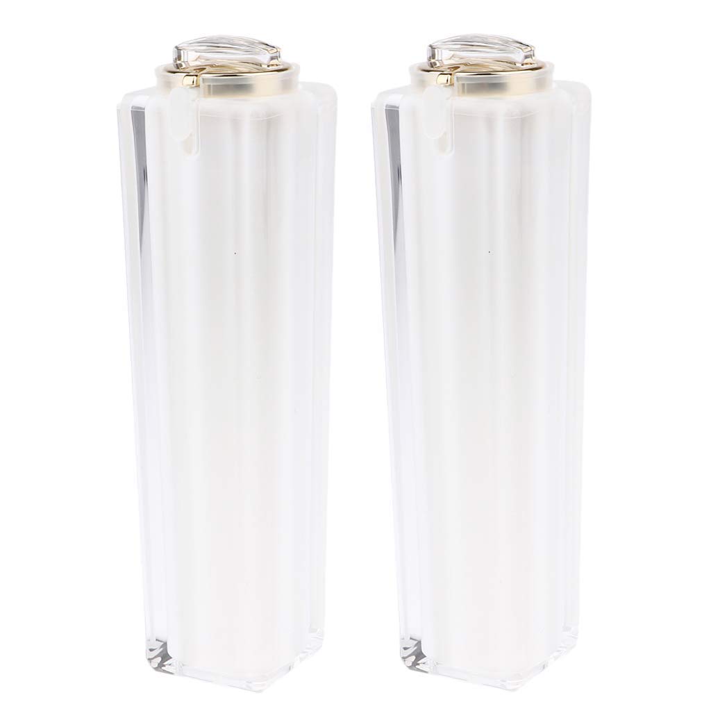 Tubayia 2-Pack 100ml Empty Plastic Cosmetic Bottles for Essential Oils & Travel - Refillable Leak-Proof Containers for Skincare, Shampoo, Lotion (Perfect for Gym, Vacation, Toiletries)