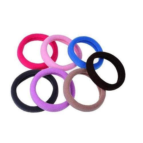 Vibrant Neon Hair Bands for Women & Girls - Soft Stretch Cotton Hair Ties (Pack of 24) - Perfect for Workouts, School, and Everyday Styling