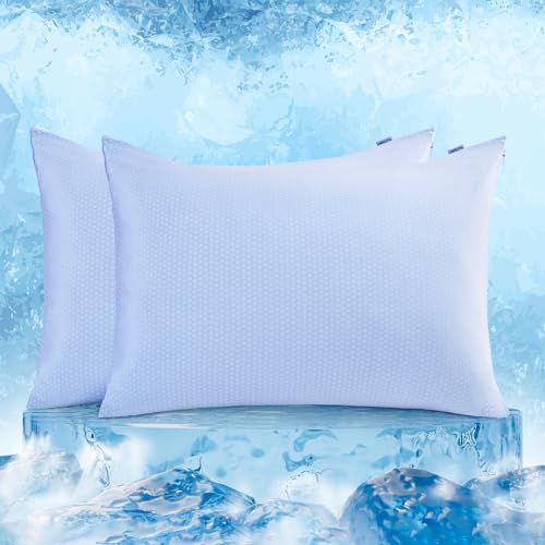 Elegear Cooling Pillowcase with Arc Chill Technology - Breathable & Anti-Static Pillow Cover for Hot Sleepers & Night Sweats - Perfect for Summer, Travel & Hot Flashes Relief