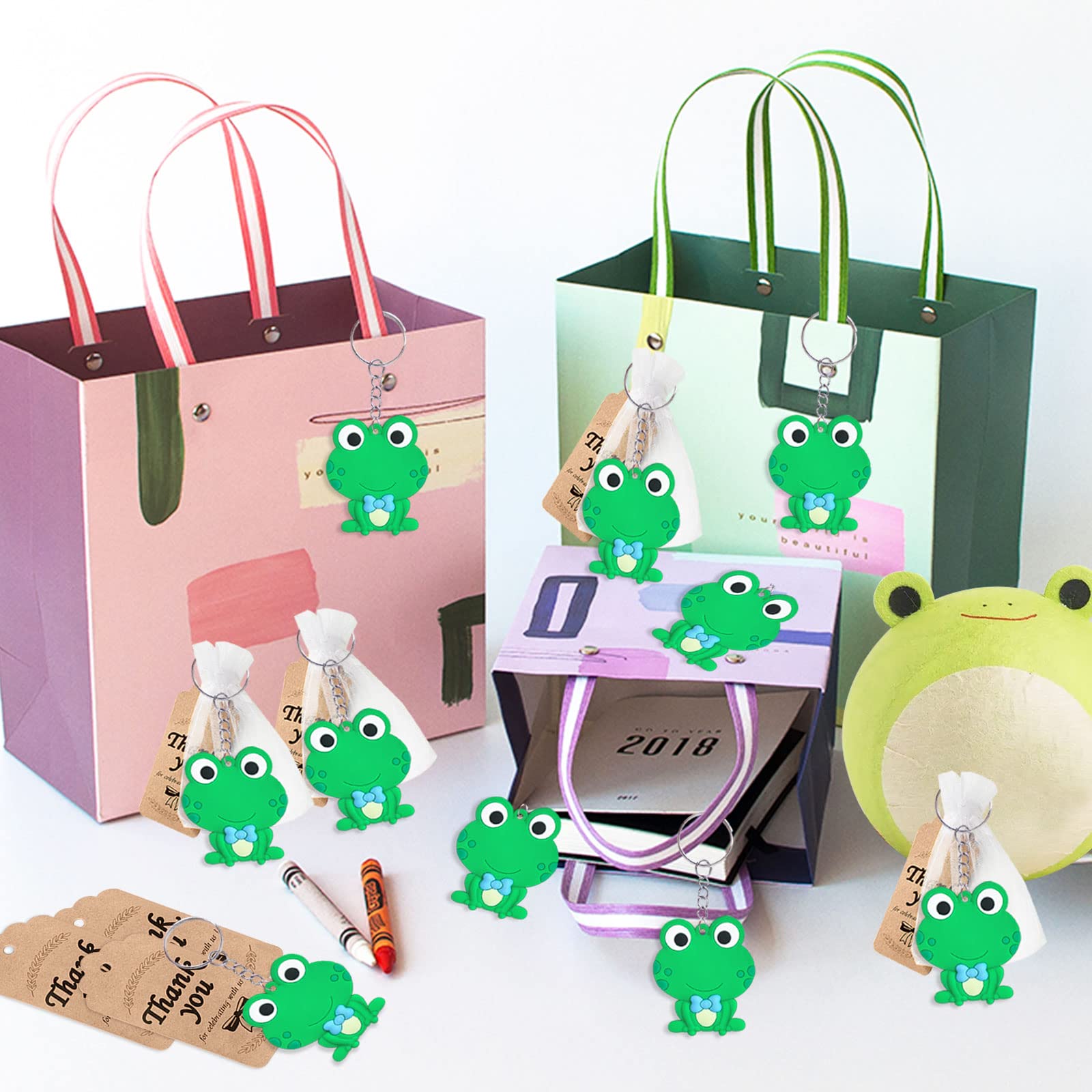 24 Pack Green Frog Party Decorations - CiciBear Frog Prince Themed Party Supplies for Baby Showers, Kids Birthdays & School Events | Perfect for 80s Theme Parties & Animal-Themed Celebrations