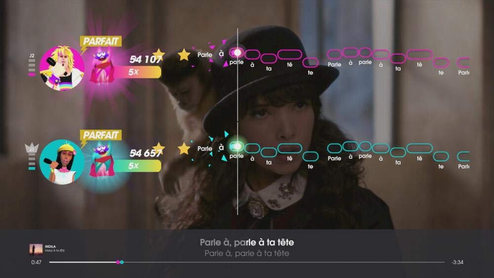 Lass Let's Sing 2021 French Hits with 2 Microphones - PS4 Karaoke Game for Parties & Family Fun