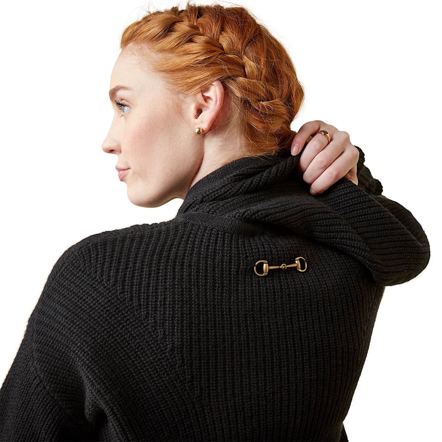 Ariat Women's Los Altos Sweater - Black | Western Style Pullover for Casual Wear & Outdoor Activities