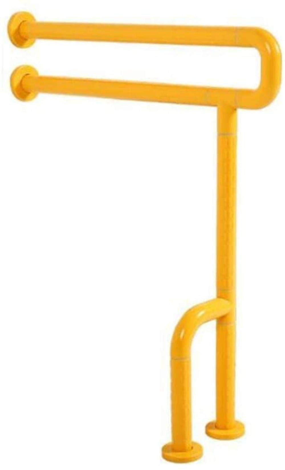 Non-Slip Bathroom Safety Handrail - Yellow Adjustable Toilet Handle for Elderly & Disabled, ADA Compliant Shower Grab Bar - Perfect for Bathroom Safety & Fall Prevention in Homes & Assisted Living Facilities