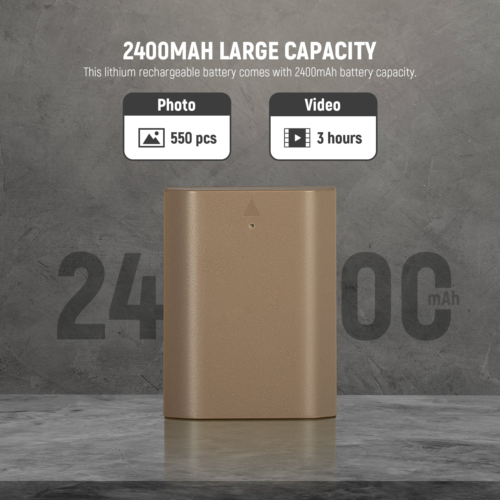 NEEWER NP-FZ100 2400mAh Replacement Battery for Sony A7 III A7R III A9 A7S III Cameras - Perfect for Photography, Videography & Travel