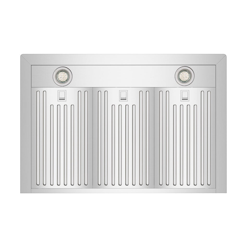 Empava 36 Inch Stainless Steel Ducted Wall Mount Range Hood - 36RH04 | Powerful Kitchen Ventilation for Smoke & Odor Removal | Perfect for Modern Home Cooking & Grilling