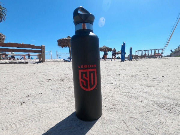 SD LEGION Stainless Steel Water Bottle - 20oz Vacuum Insulated, Leak Proof, BPA Free - Perfect for Gym, Hiking & Outdoor Activities