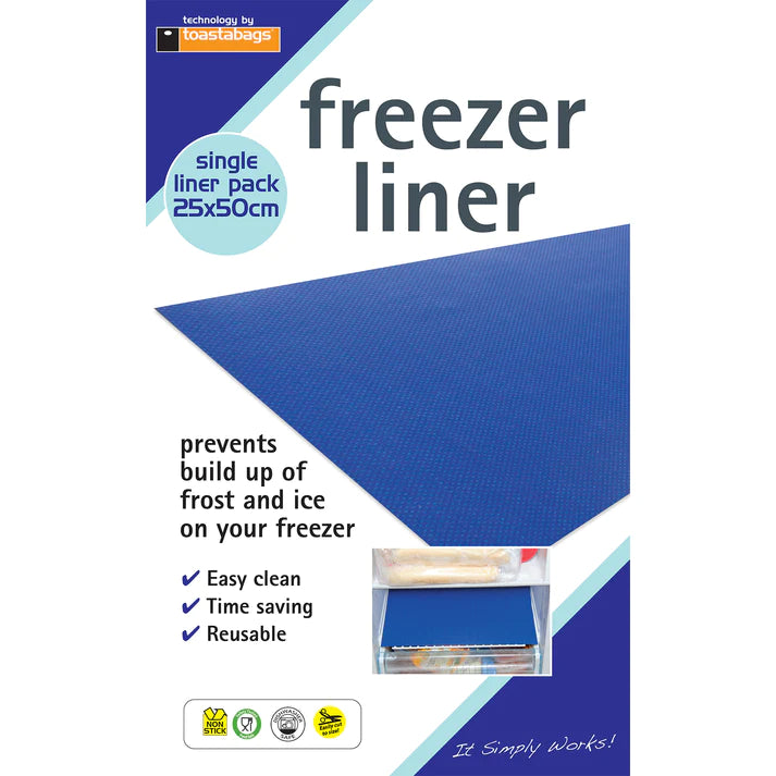 25 x 50 cm Freezer Liner - Durable Plastic Refrigerator Shelf Protector for Food Storage & Organization - Perfect for Kitchen, Grocery Store & Restaurant Use