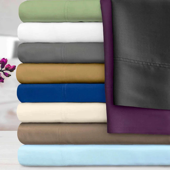 300 Thread Count Bamboo Rayon 2-Piece Pillowcase Set - Ultra Soft & Breathable Bedding for Side Sleepers & Hot Sleepers