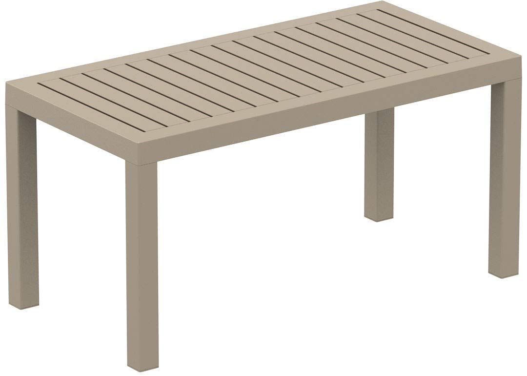 Compamia Modern Ocean Coffee Table in Dove Gray - Commercial Grade Solid Wood Living Room Furniture for Home & Office Decor