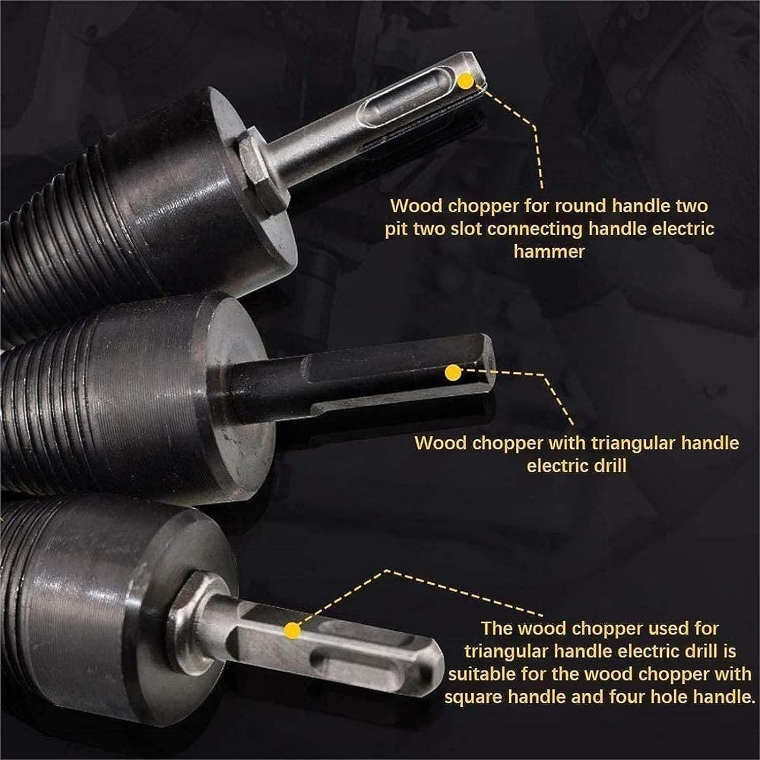 2023 Sherem Easy Split Drill Bit Set (32mm) – Premium Firewood Drill Bit & Wood Splitter for Efficient Log Splitting – Perfect for Firewood Preparation, DIY Projects, and Outdoor Wood Processing